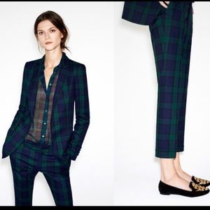 Zara Tartan black wash plaid suit